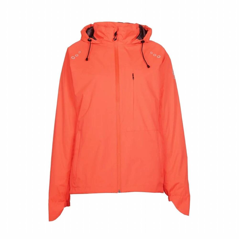 NEW KILLTEC women's evle rain jacket in shock orange
